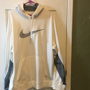 New White Nike Hoodie - Therma Fit - XXL